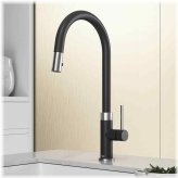 Slate Steel Pull-Down Kitchen Faucet
