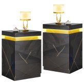 Midnight Luxe 3-Drawer Nightstand