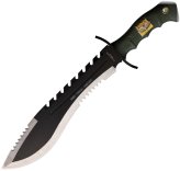 Green Sawback Kukri Machete