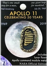 Apollo Lunar Metal Pin - Official NASA Edition