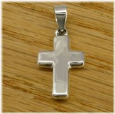 Silver Cross Statement Pendant