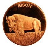 Bison Copper Round