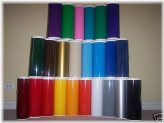 Colorful Vinyl Rolls Set - 12" x 3ft, Self-Adhesive, 22 Rolls in 40 Colors