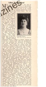 The Legacy of Lillian Nordica: A Historical Theater Obituary