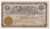 Silver Hills Nevada Mines Company Stock Certificate - 1921 Tonopah