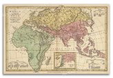 Noah's Cartography - Vintage World Map (1818)