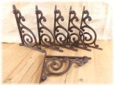 Rustic Farmhouse Cast Iron Shelf Brackets