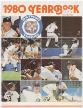 1980 Detroit Tigers Official Yearbook Program Magazine
