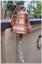 Nautical Anchor Brass Bell
