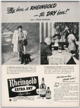 Rheingold Beer Vintage Print Featuring Jean Parker (1947)
