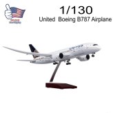 United Airlines Boeing B787 Diecast Model with Voice and LED Lights