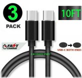 SwiftLink Trio: 10FT USB-C Fast Charge Cable Kit