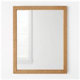 Woven Check Natural Wall Mirror
