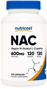 CysteineBoost: 600mg NAC Dietary Supplement with 120 Vegetarian Capsules - Non-GMO Formula