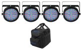 Compact Light Bundle: Slim Par Cans with DJ Lighting Bag