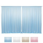 Double Set Event Backdrop Curtains