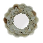 Seashell Serenity Round Mirror