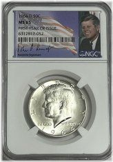 First Year Kennedy Silver Coin