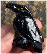 Mystical Raven Onyx Statue