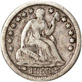 1853-O Seated Liberty Half Dime