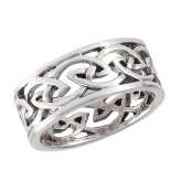 Celtic Weave Knot Sterling Silver Ring