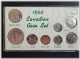 1968 Canadian Silver Coin Collection in Cardboard Holder