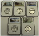 National Parks Silver Quarter Set 2011-S NGC PF69 Ultra Cameo