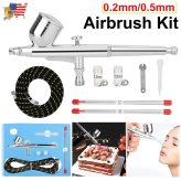 Precision Artistry Airbrush Kit with Dual-Action Spray Gun and Gravity Feed