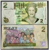 Fiji $2 Banknote - 2007 Issue