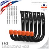 Steel Utility Hooks Set for Garage and Home Organization