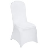 White Spandex Chair Cover Set