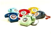 Vintage Push Button Telephone by Wild & Wolf