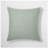 Sage Green Cotton Blend Coverlet Sham