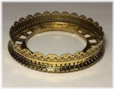 Brass Fenced Ball Lamp Shade Holder