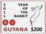Guyana Lunar New Year Rabbit Stamp