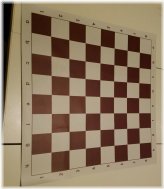 Burgundy Vinyl Tournament Chess Board