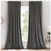 Velvet Heavyweight Rod Pocket Curtain Set