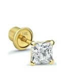 Princess Diamond Stud Earrings