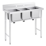 Triple Basin Stainless Steel Kitchen Sink