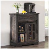 Rustic Barn Door Storage Cabinet