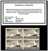 Chaplains of Valor Stamp Block