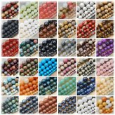 Smooth Natural Gemstone Round Beads Collection