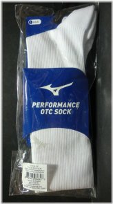 White Performance Baseball Socks - Size M by Mizuno