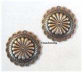 Gold Concho Hang Components - Set of 2