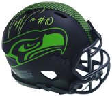Uchenna Nwosu Autographed Seahawks Eclipse Black Speed Mini Helmet