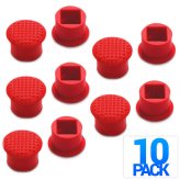 Red TrackPoint Caps for Lenovo ThinkPad and IBM Laptops (Pack of 10)