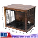 Rustic Retreat Wooden Dog Kennel