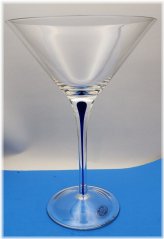 Azure Elegance Martini Glass