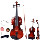 Maplewood Master Violin Set - Complete with Case, Bow, Rosin, and Strings