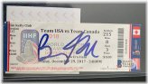 Tkachuk's World Juniors Hockey Ticket with Signature - Beckett Certified